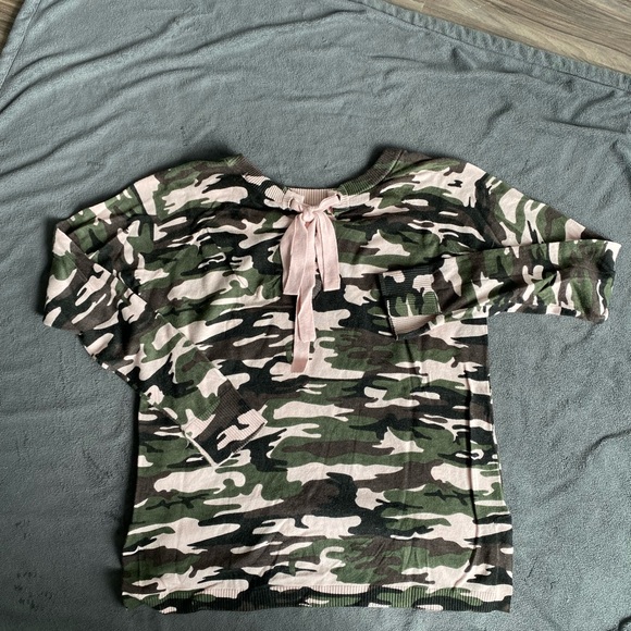 Sanctuary- Pink and Green Camo longsleeve - Picture 2 of 2
